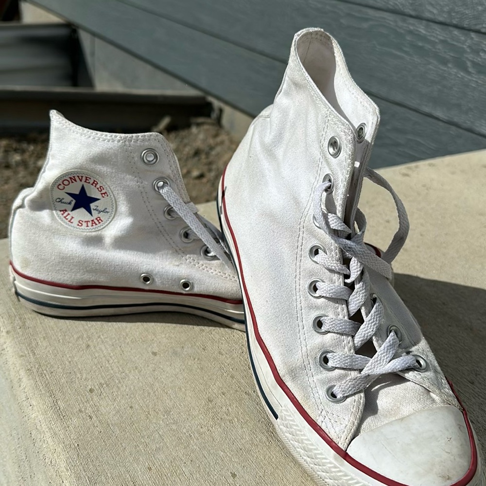 Converse Men’s White High Top Sneakers